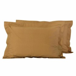 DAS HOME 1017 Ζεύγος Μαξιλαροθήκες 50x70cm HONEY GOLD