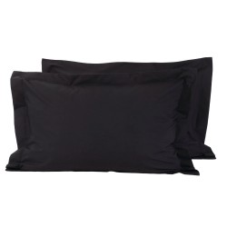 DAS HOME 1015 Ζεύγος Μαξιλαροθήκες 50x70cm BLACK